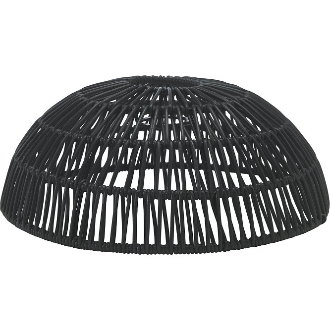 Rattanowa lampa wisząca Hue czarna 30cm